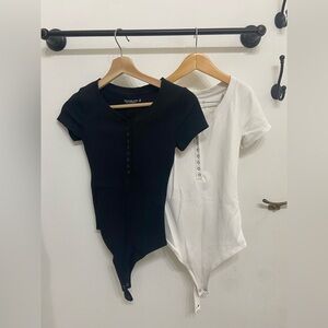 Abercrombie & Fitch Black and White Bodysuit Set